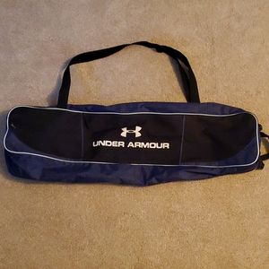 Navy Blue and Black Under Armour Bat Bag